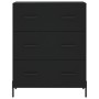 Aparador alto madera contrachapada negro 69,5x34x180 cm de vidaXL, Aparadores - Ref: Foro24-3199754, Precio: 196,03 €, Descue...