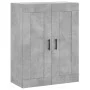 Aparador alto madera contrachapada gris hormigón 69,5x34x180 cm de vidaXL, Aparadores - Ref: Foro24-3199757, Precio: 169,42 €...
