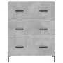 Aparador alto madera contrachapada gris hormigón 69,5x34x180 cm de vidaXL, Aparadores - Ref: Foro24-3199757, Precio: 169,42 €...
