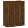 Aparador alto madera contrachapada marrón roble 69,5x34x180 cm de vidaXL, Aparadores - Ref: Foro24-3199760, Precio: 181,66 €,...