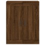 Aparador alto madera contrachapada marrón roble 69,5x34x180 cm de vidaXL, Aparadores - Ref: Foro24-3199760, Precio: 181,66 €,...