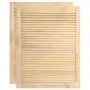 Closet doors with slats, 2 units, pine wood, 61.5x39.4 cm by vidaXL, cabinet doors - Ref: Foro24-151116, Price: 41,71 €, Disc...