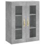 Aparador alto madera contrachapada gris hormigón 69,5x34x180 cm de vidaXL, Aparadores - Ref: Foro24-3198389, Precio: 173,03 €...