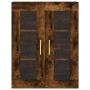 Aparador alto madera contrachapada roble ahumado 69,5x34x180 cm de vidaXL, Aparadores - Ref: Foro24-3198398, Precio: 180,36 €...