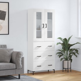 Aparador alto madera contrachapada blanco 69,5x34x180 cm de vidaXL, Aparadores - Ref: Foro24-3198401, Precio: 186,98 €, Descu...