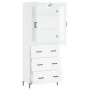Aparador alto madera contrachapada blanco 69,5x34x180 cm de vidaXL, Aparadores - Ref: Foro24-3198401, Precio: 186,98 €, Descu...