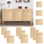 Puerta de armario de lamas 4 uds madera de pino 99,3x49,4 cm de vidaXL, Puertas de armarios - Ref: Foro24-151138, Precio: 109...