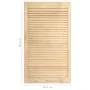 Puerta de armario de lamas 4 uds madera de pino 99,3x49,4 cm de vidaXL, Puertas de armarios - Ref: Foro24-151138, Precio: 109...