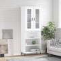 Aparador alto madera contrachapada blanco 69,5x34x180 cm de vidaXL, Aparadores - Ref: Foro24-3198737, Precio: 146,99 €, Descu...