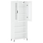 Aparador alto madera contrachapada blanco 69,5x34x180 cm de vidaXL, Aparadores - Ref: Foro24-3198737, Precio: 146,99 €, Descu...