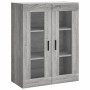 Aparador alto madera contrachapada gris sonoma 69,5x34x180 cm de vidaXL, Aparadores - Ref: Foro24-3198743, Precio: 130,38 €, ...