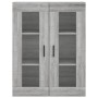 Aparador alto madera contrachapada gris sonoma 69,5x34x180 cm de vidaXL, Aparadores - Ref: Foro24-3198743, Precio: 130,38 €, ...