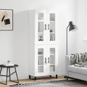 Aparador alto madera contrachapada blanco 69,5x34x180 cm de vidaXL, Aparadores - Ref: Foro24-3198297, Precio: 171,57 €, Descu...