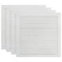 Shutter doors 4 pcs solid white pine wood 39.5x39.4 cm by vidaXL, cabinet doors - Ref: Foro24-151144, Price: 45,41 €, Discoun...
