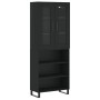 Aparador alto madera contrachapada negro 69,5x34x180 cm de vidaXL, Aparadores - Ref: Foro24-3198746, Precio: 146,68 €, Descue...