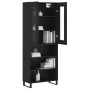 Aparador alto madera contrachapada negro 69,5x34x180 cm de vidaXL, Aparadores - Ref: Foro24-3198746, Precio: 146,68 €, Descue...