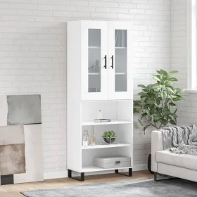 Aparador alto madera contrachapada blanco 69,5x34x180 cm de vidaXL, Aparadores - Ref: Foro24-3198745, Precio: 138,65 €, Descu...