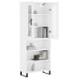 Aparador alto madera contrachapada blanco 69,5x34x180 cm de vidaXL, Aparadores - Ref: Foro24-3198745, Precio: 140,46 €, Descu...
