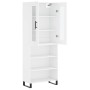 Aparador alto madera contrachapada blanco 69,5x34x180 cm de vidaXL, Aparadores - Ref: Foro24-3198745, Precio: 140,46 €, Descu...