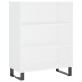 Aparador alto madera contrachapada blanco 69,5x34x180 cm de vidaXL, Aparadores - Ref: Foro24-3198745, Precio: 140,46 €, Descu...