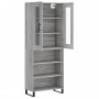 Aparador alto madera contrachapada gris sonoma 69,5x34x180 cm de vidaXL, Aparadores - Ref: Foro24-3198751, Precio: 131,67 €, ...