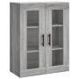 Aparador alto madera contrachapada gris sonoma 69,5x34x180 cm de vidaXL, Aparadores - Ref: Foro24-3198751, Precio: 131,67 €, ...