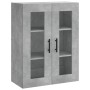 Aparador alto madera contrachapada gris hormigón 69,5x34x180 cm de vidaXL, Aparadores - Ref: Foro24-3198749, Precio: 127,75 €...