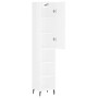 Aparador alto madera contrachapada blanco brillo 34,5x34x180 cm de vidaXL, Aparadores - Ref: Foro24-3198995, Precio: 107,17 €...