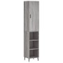 Aparador alto madera contrachapada gris Sonoma 34,5x34x180 cm de vidaXL, Aparadores - Ref: Foro24-3198999, Precio: 101,20 €, ...