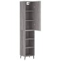Aparador alto madera contrachapada gris Sonoma 34,5x34x180 cm de vidaXL, Aparadores - Ref: Foro24-3198999, Precio: 101,20 €, ...