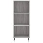 Aparador alto madera contrachapada gris Sonoma 34,5x34x180 cm de vidaXL, Aparadores - Ref: Foro24-3198999, Precio: 101,20 €, ...