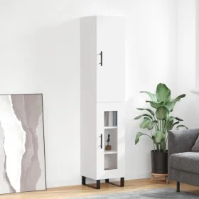 Tall white plywood sideboard 34.5x34x180 cm by vidaXL, Sideboards - Ref: Foro24-3199065, Price: 107,18 €, Discount: %