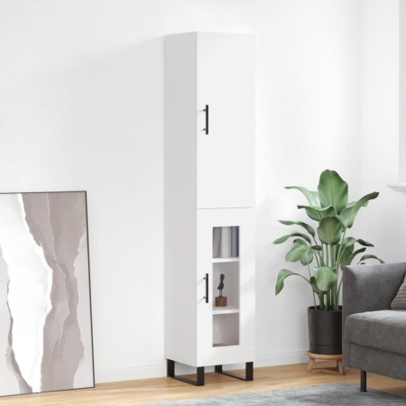 Aparador alto madera contrachapada blanco 34,5x34x180 cm de vidaXL, Aparadores - Ref: Foro24-3199065, Precio: 108,55 €, Descu...