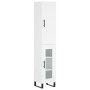 Aparador alto madera contrachapada blanco 34,5x34x180 cm de vidaXL, Aparadores - Ref: Foro24-3199065, Precio: 108,55 €, Descu...