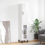 Aparador alto madera contrachapada blanco brillo 34,5x34x180 cm de vidaXL, Aparadores - Ref: Foro24-3199067, Precio: 117,42 €...