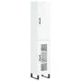 Aparador alto madera contrachapada blanco brillo 34,5x34x180 cm de vidaXL, Aparadores - Ref: Foro24-3199067, Precio: 117,42 €...