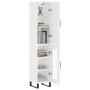 Aparador alto madera contrachapada blanco brillo 34,5x34x180 cm de vidaXL, Aparadores - Ref: Foro24-3199067, Precio: 117,42 €...