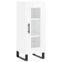 Aparador alto madera contrachapada blanco brillo 34,5x34x180 cm de vidaXL, Aparadores - Ref: Foro24-3199067, Precio: 117,42 €...