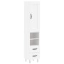 Aparador alto madera contrachapada blanco 34,5x34x180 cm de vidaXL, Aparadores - Ref: Foro24-3200289, Precio: 106,19 €, Descu...