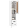 Aparador alto madera contrachapada blanco 34,5x34x180 cm de vidaXL, Aparadores - Ref: Foro24-3200289, Precio: 106,19 €, Descu...