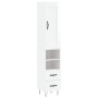 Aparador alto madera contrachapada blanco brillo 34,5x34x180 cm de vidaXL, Aparadores - Ref: Foro24-3200291, Precio: 112,47 €...