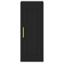Aparador de madera contrachapada negro 34,5x34x180 cm de vidaXL, Aparadores - Ref: Foro24-3200314, Precio: 95,52 €, Descuento: %