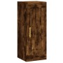 Aparador de madera contrachapada roble ahumado 34,5x34x180 cm de vidaXL, Aparadores - Ref: Foro24-3200318, Precio: 87,57 €, D...