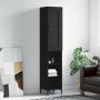 Aparador de madera contrachapada negro 34,5x34x180 cm de vidaXL, Aparadores - Ref: Foro24-3200322, Precio: 95,12 €, Descuento: %