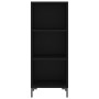 Aparador de madera contrachapada negro 34,5x34x180 cm de vidaXL, Aparadores - Ref: Foro24-3200322, Precio: 95,12 €, Descuento: %