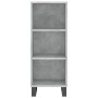 Aparador de madera contrachapada gris hormigón 34,5x34x180 cm de vidaXL, Aparadores - Ref: Foro24-3200349, Precio: 92,18 €, D...