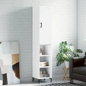 Aparador alto madera contrachapada blanco 34,5x34x180 cm de vidaXL, Aparadores - Ref: Foro24-3198977, Precio: 94,27 €, Descue...