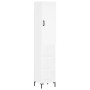 Aparador alto madera contrachapada blanco 34,5x34x180 cm de vidaXL, Aparadores - Ref: Foro24-3198977, Precio: 94,27 €, Descue...