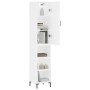 Aparador alto madera contrachapada blanco 34,5x34x180 cm de vidaXL, Aparadores - Ref: Foro24-3198977, Precio: 94,27 €, Descue...