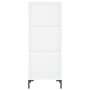 Aparador alto madera contrachapada blanco 34,5x34x180 cm de vidaXL, Aparadores - Ref: Foro24-3198977, Precio: 94,27 €, Descue...